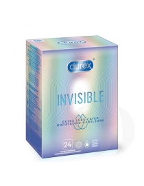 Prezervatyvai Durex Invisible Extra Lubricated 24vnt. dėžutė